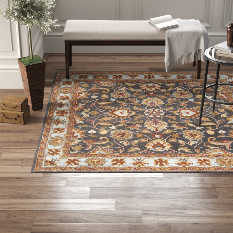Teshina Hand Tufted Wool Rug, Square 9'9"