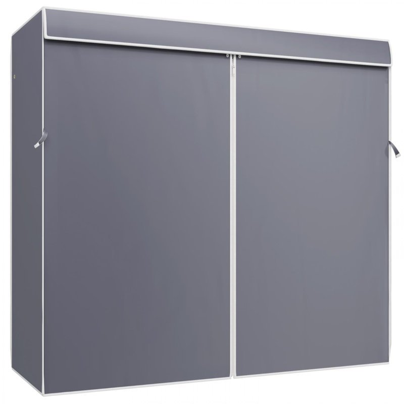 Fabric Clothing Rack Covers, Gray