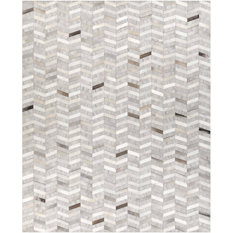 Armando Leather Chevron Indoor Rug