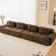 Canapé modulaire en velours côtelé 153 po 153 po avec assemblage 153 po