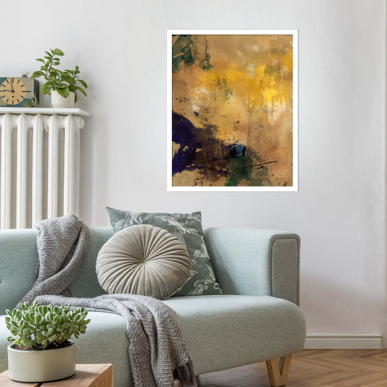 Flagler "Amber Haze II" Print, 25" H x 21" W, White