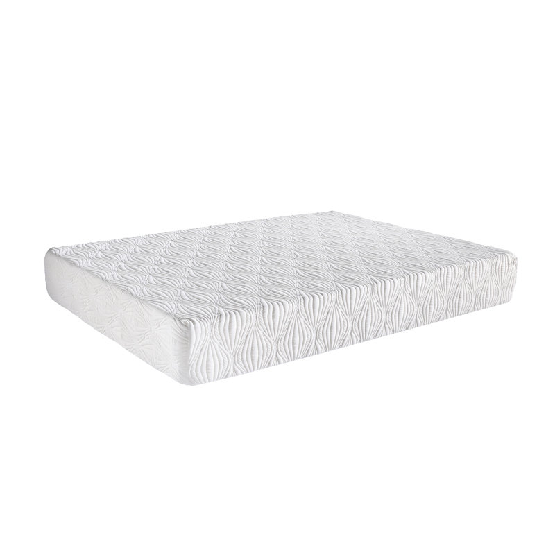 Grand matelas en mousse viscoélastique gélifiée blanche de 8 po pour grand lit, haut, régulant la température, soutien extra ferme, sommeil frais et détendu, conception avec housse pour grand lit, blanc, support pour le confort, optionnel -