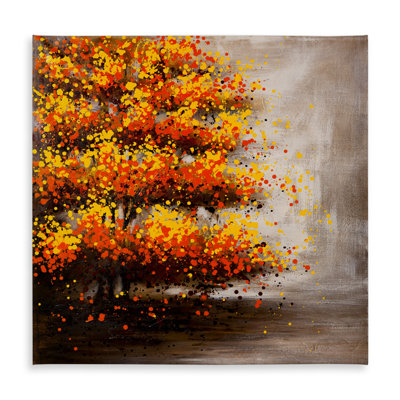 Dotted Tree Brown Tablecloth - Indoor/Outdoor Home Decor