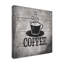 Impression d’art graphique sur toile tendue café-26853811