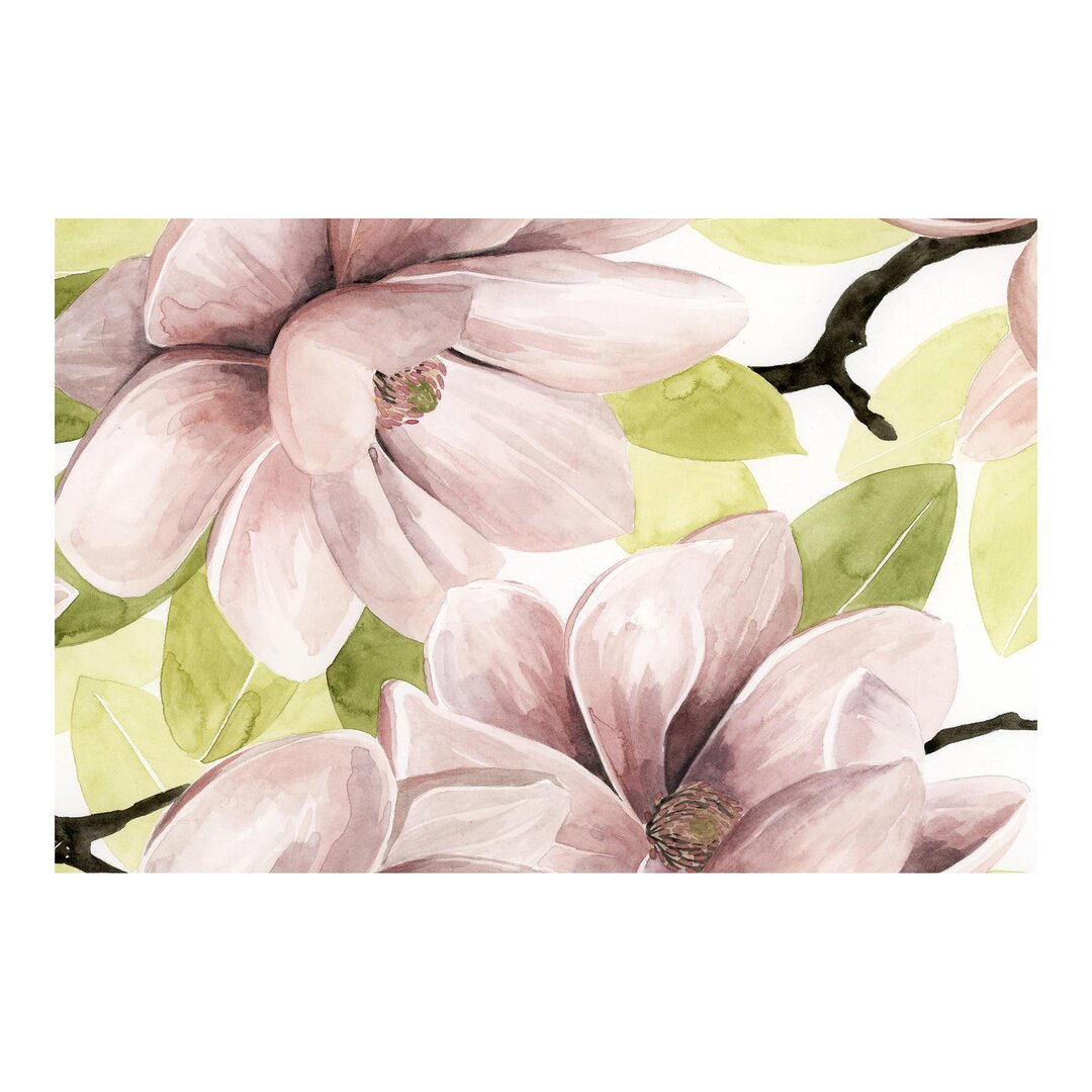 Strukturierte Fototapete Magnolia Blush II 3,2 m x 480 cm