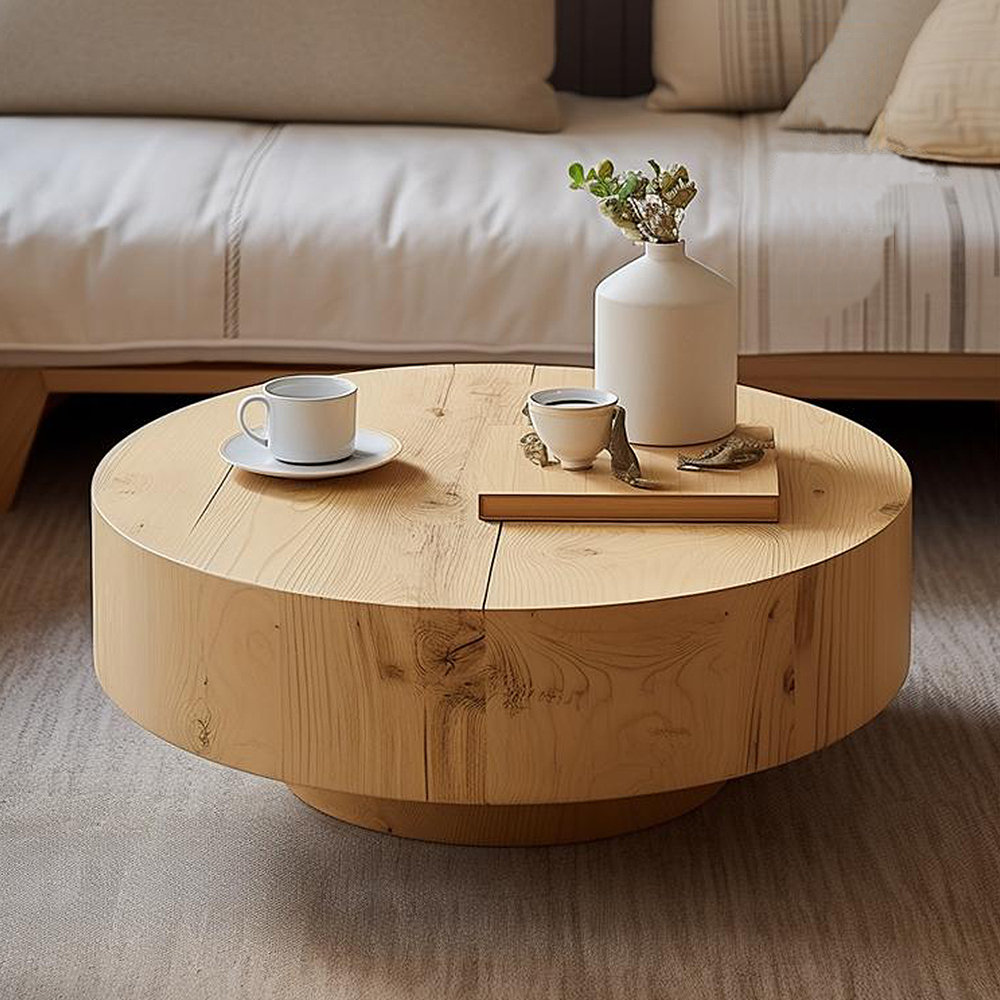 Bkoksety All solid wood logs retro creative tea table | Wayfair