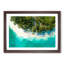 Above a Beach in the Maldives in Abstract - Framed Print-55629025-55629027