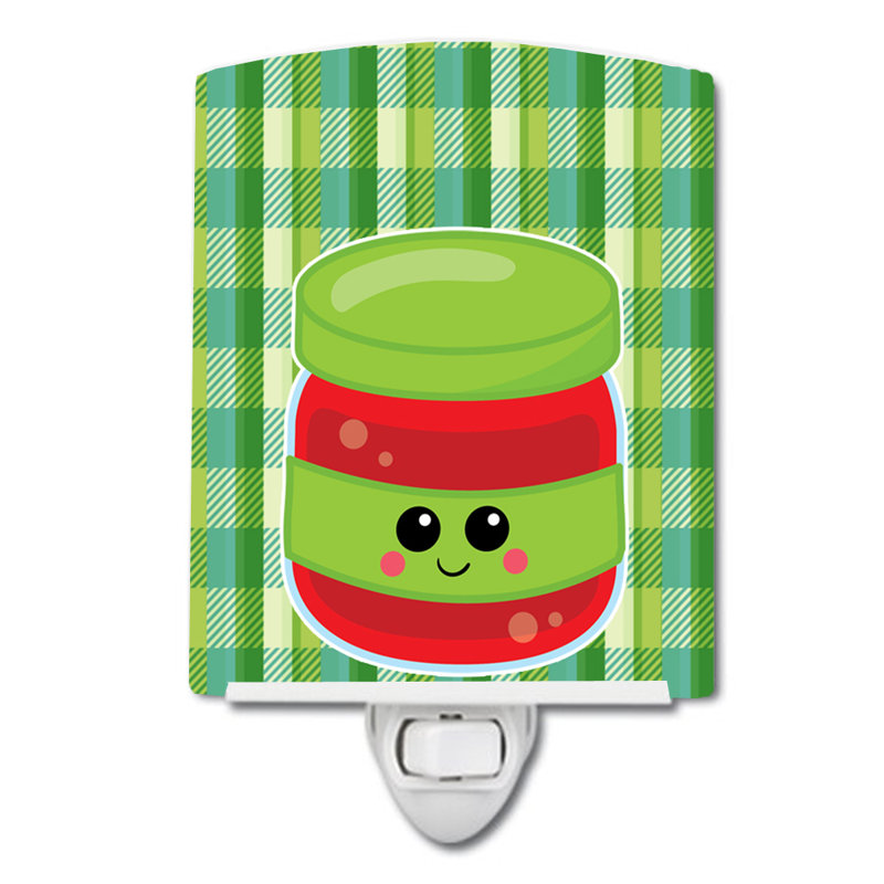 Jelly Jar Face Ceramic Night Light