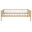 Lit de jour double en pin, avec rangement, style rustique moderne, gain de place.-1019668148