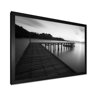 " Black And White Bridge Pier "