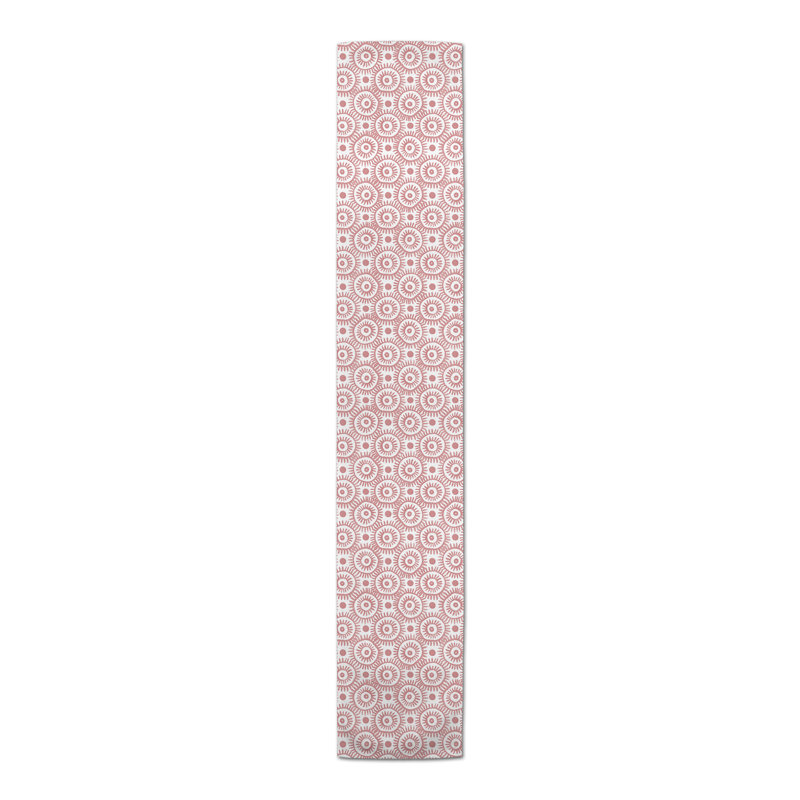 Chemin de table Boho, L 90 po, Rose