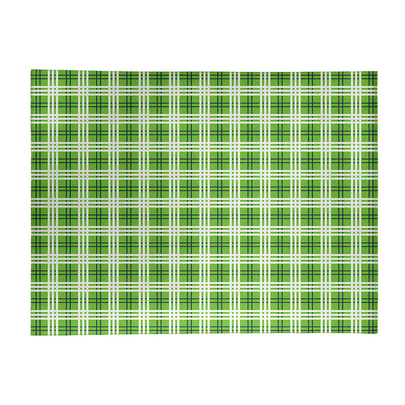 Plaid Indoor Rug, Rectangle 9' x 12'
