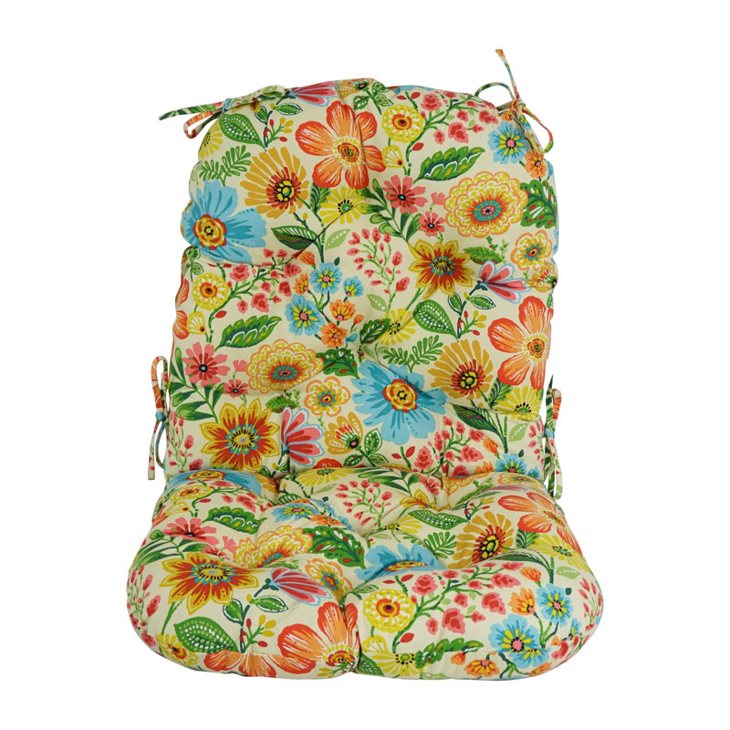 Outdoor 6'' Seat / Back Cushion, Gregoire Chamomile