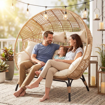 Coussin double rembourré de 6,5 po d'épaisseur