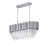 Transitional 7 Light Rectangular Crystal Chandelier-1406284526
