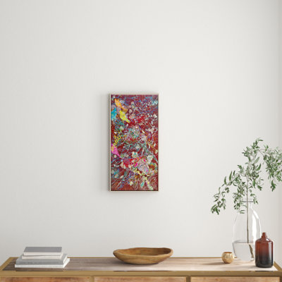 Sonidos Del Atardecer by Lia Porto - Floater Frame Rectangle Painting on Canvas