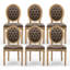 Ensemble de chaises de salle à manger rembourrées en bois massif de style français-1871473058-1860685383