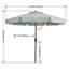 Parasol de marché festonné Holmquist avec inclinaison et levage à manivelle-400481526-303353552
