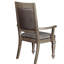 Chaise avec accoudoirs de salle à manger Metallic Platinum