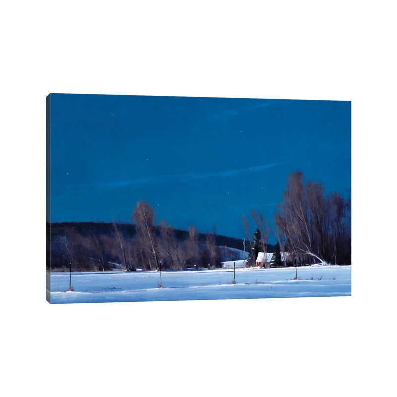 Buffalo County WI Night Lights by Ben Bauer - Wrapped Canvas Print, 20.32 cm H x 30.48 cm W