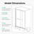 56"-60"W*70" H Semi-Frameless Double Sliding Shower Door, Bypass Shower Door, 1/4" (6Mm) Thick SGCC Tempered Glass Door-109554006