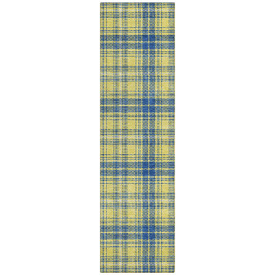 Aurora Yellow Washable Indoor-Outdoor Rug - 