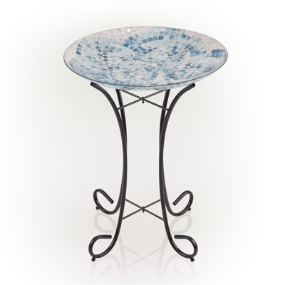 Glass Birdbath