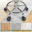 Tabouret à roulettes rondes en cuir synthétique réglable en hauteur pivotant à hauteur réglable-774243690