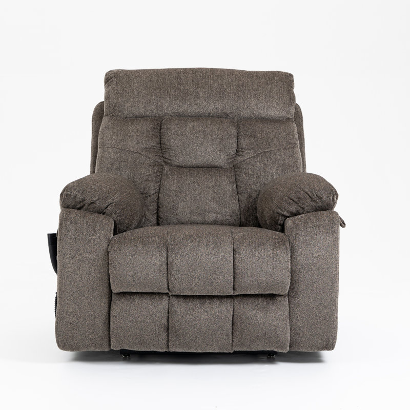 Old Age Electric Lift Chair, Flat High Density Foam Electric Sofa, With Heating And Massage Functions, Can Tilt To 180 Degrees, 2 Pocket Cup Holders, 2 Remote Controls