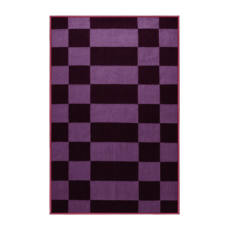 Tapis mauve lavable à la machine, Tapis de couloir 2 pi x 5 pi
