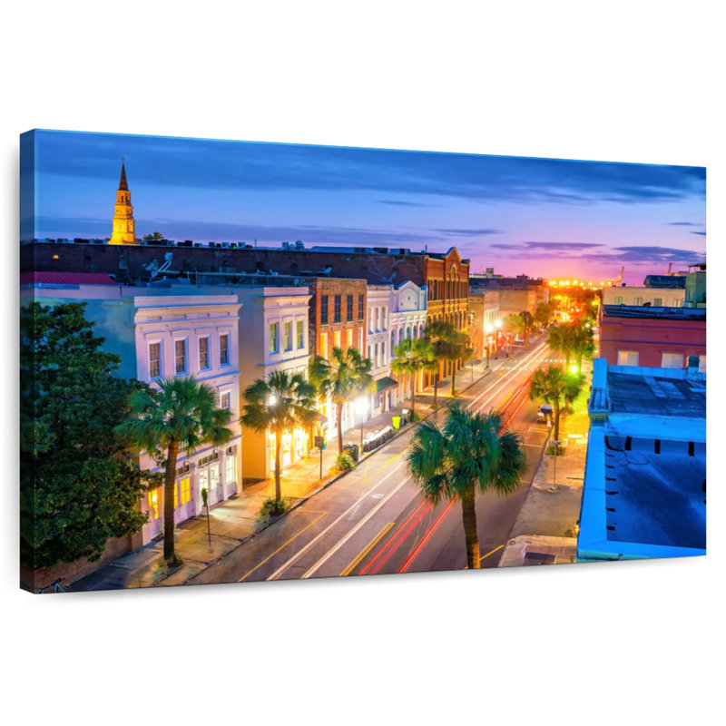 Charleston At Twilight, 8" H x 12" W