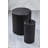 Stylish Bathroom Set (2 Pieces), Black Plastic, 8.7 x 7.5 inches & 3.9 x 12.6 inches | 100% Durable Plastic, 210.0 fl oz Capacity | Dishwasher Safe, Modern Design for Elegant Home Décor-242703074