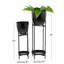 Ensemble de 2 pots à fleurs modernes en métal-138161069