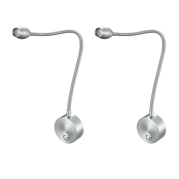 Kamra Aluminum LED Plug-in Swing Arm Sconce