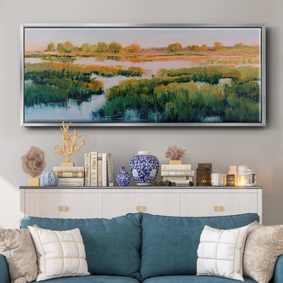 Marshland View II- Framed Canvas