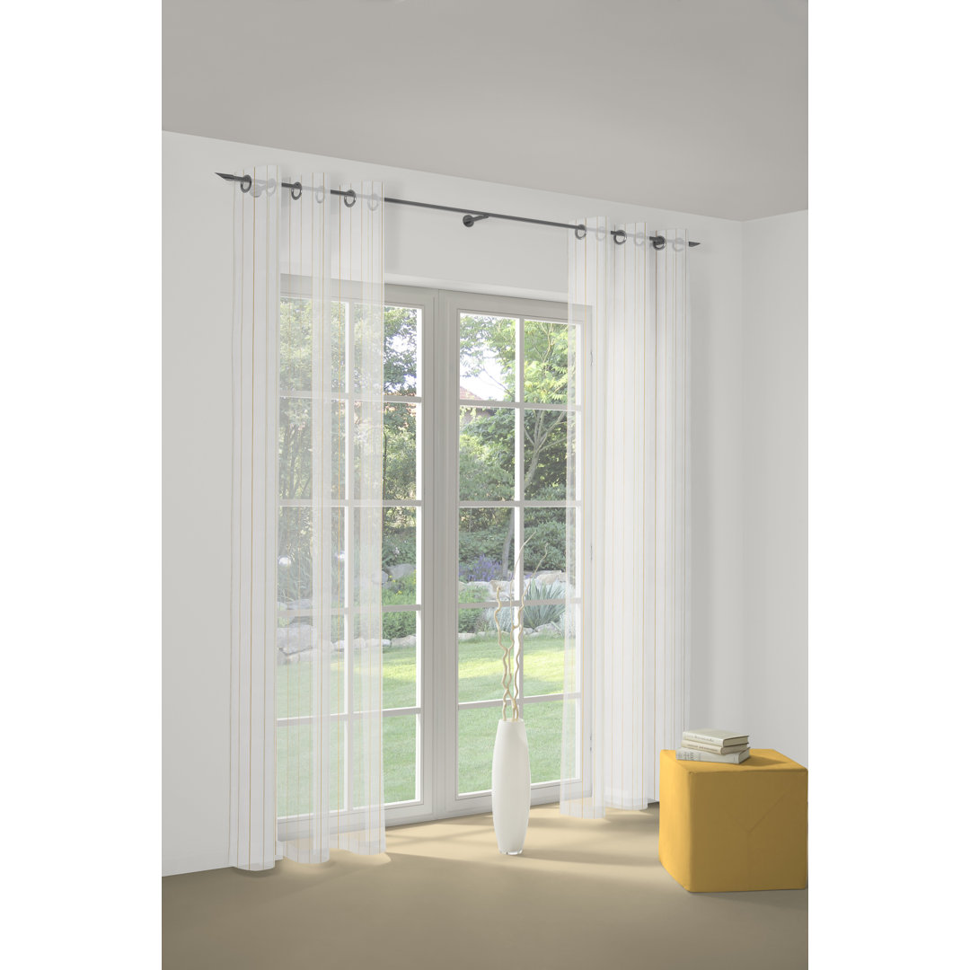 Dovie Ready-Store Eyelet Sheer Curtain