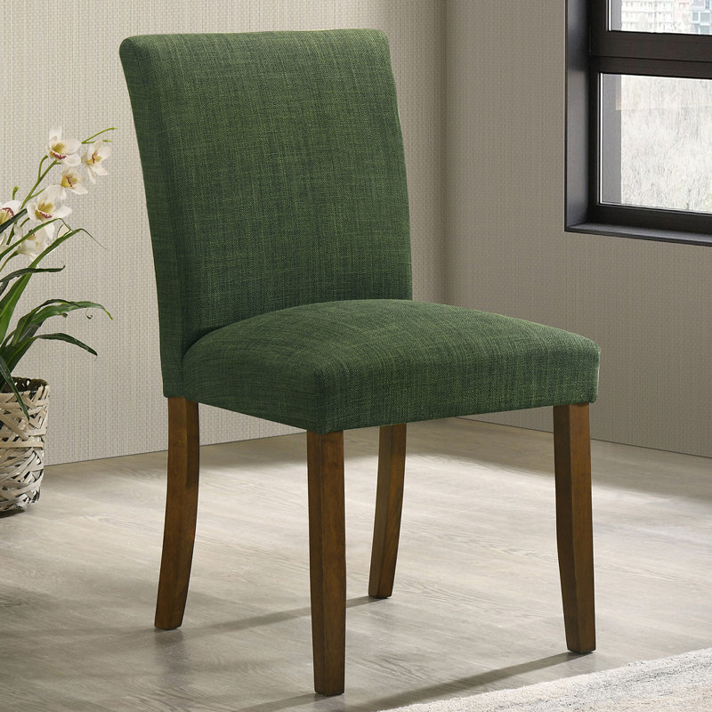 Green Upholstered Dining Side Chair (Set Of 2), Green