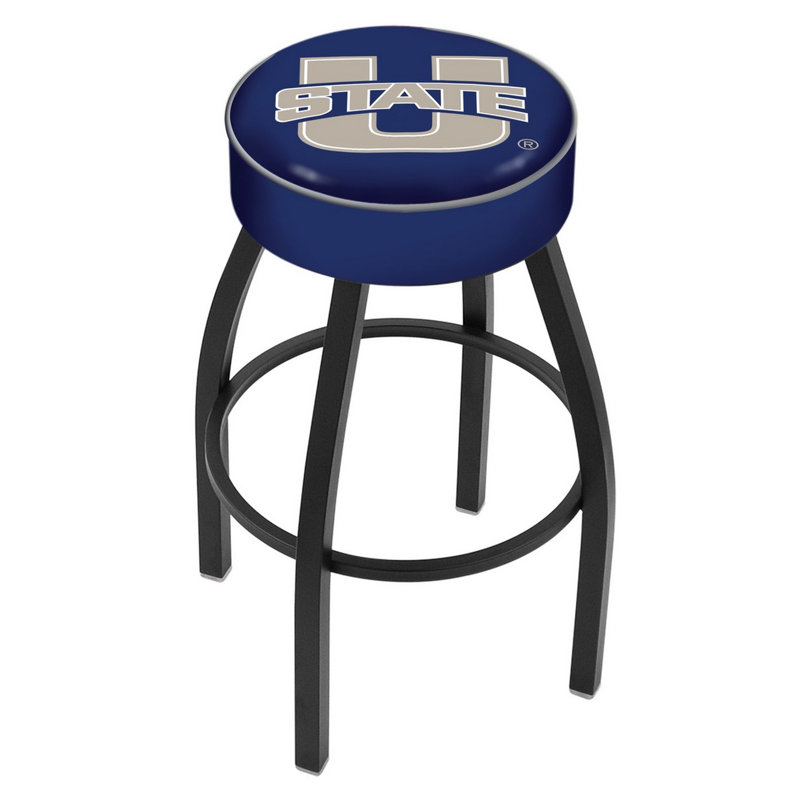 Tabouret de bar et de comptoir NCAA, Utah State, Noir, Tabouret de bar (assise de 30 po de hauteur)