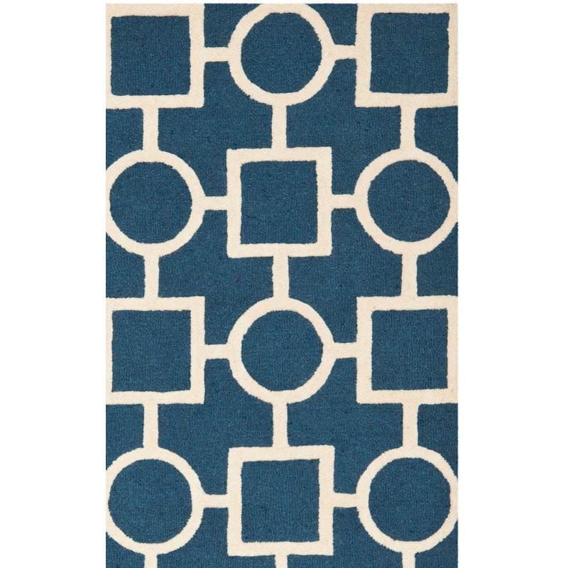 Tapis géométrique en laine touffeté à la main Mauch Cambridge, Rectangle 6 pi x 9 pi