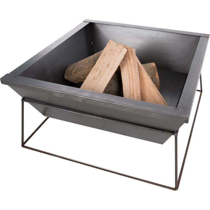 Reso Square Steel Wood Burning Smokeless Fire Pit