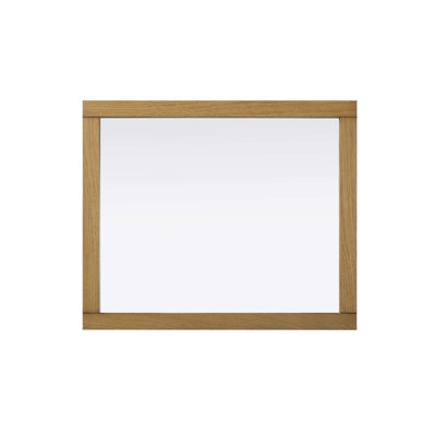 Noah Wooden Rectangle Mirror 30 x 36 in Honey Teak