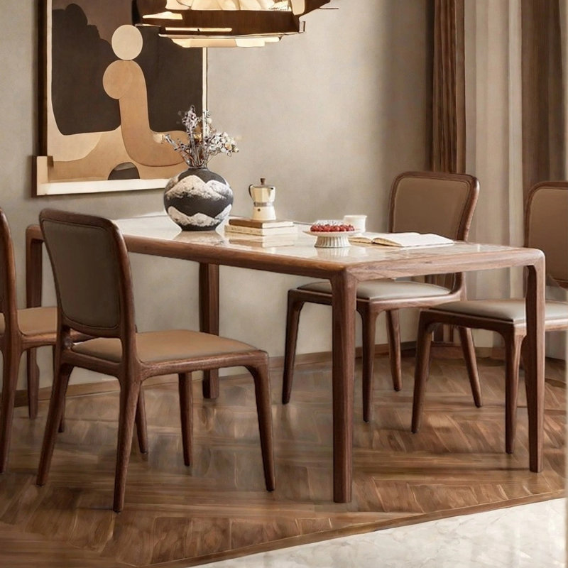 Simple style rectangular dining table, 29.53"H x 62.99"L x 31.5"W