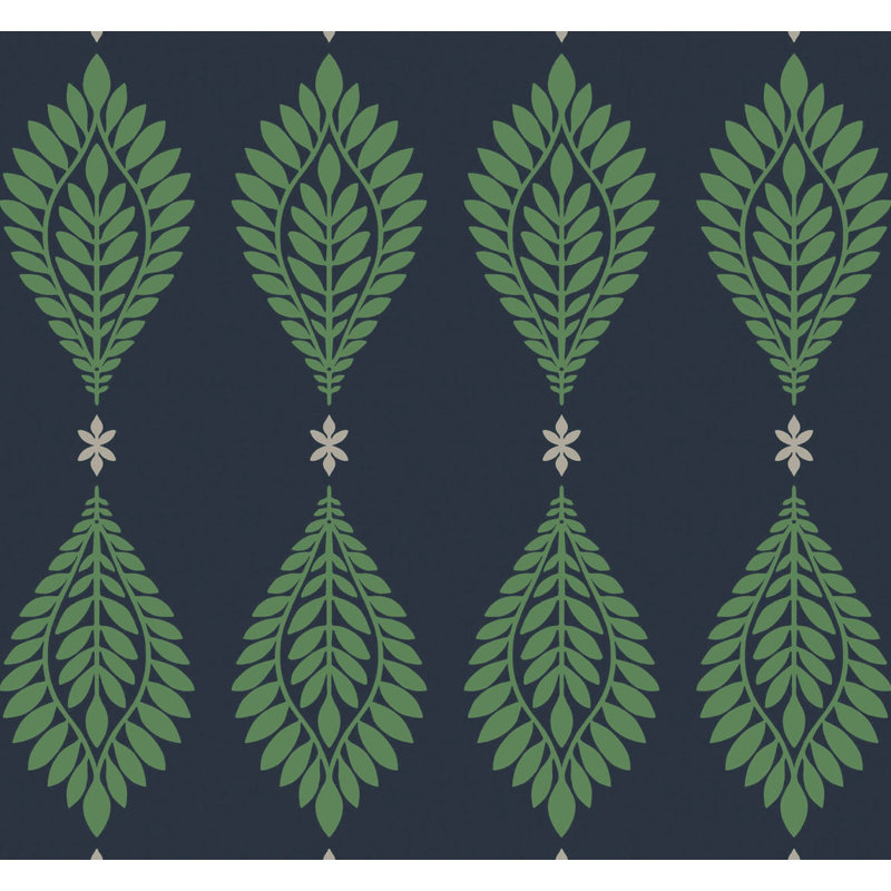 Palmier Mirasol, Bleu nuit / menthe verte, L 27 po x l 27 po