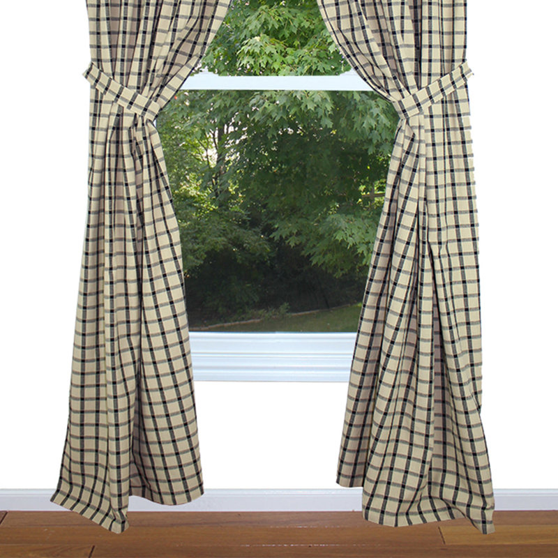 Panneaux de rideaux Gracie Oaks Langford, L 84 po x l 86 po