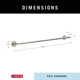 Trinsic 30 in. Wall Mount Towel Bar Bath Hardware Accessory