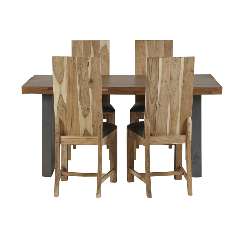 Stocksbridge Acacia Solid Wood Top Dining Table