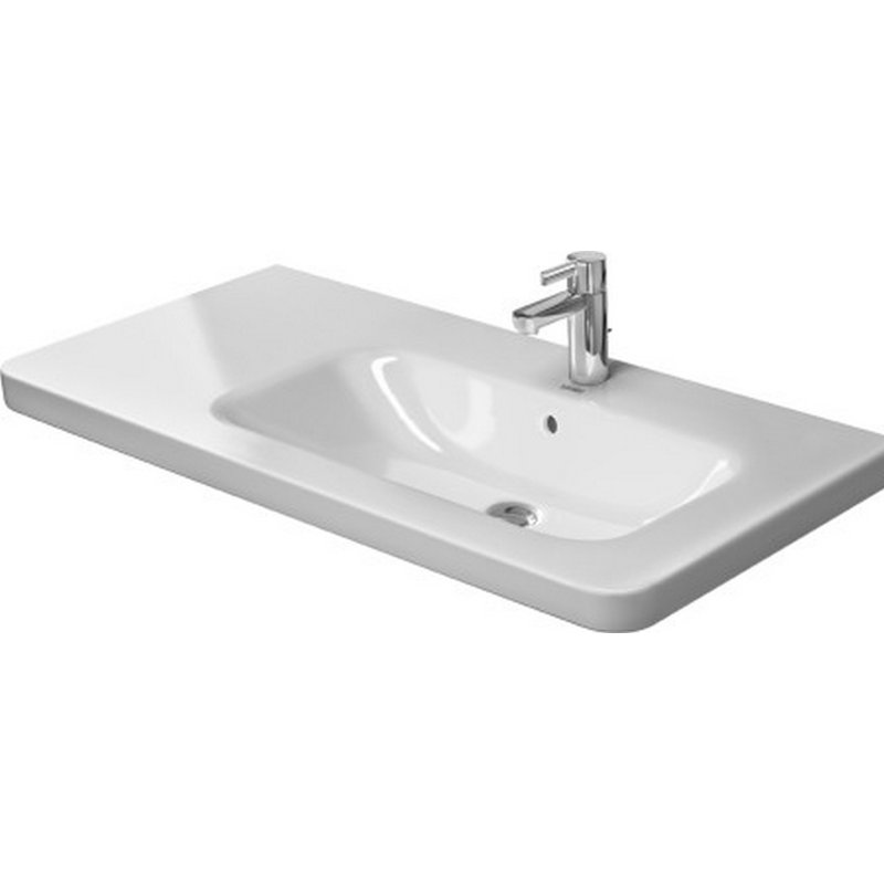 DuraStyle Ceramic 40" Wall Mount Bathroom Sink with Overflow