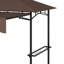 Pavillon de jardin d'extérieur avec auvent latéral 8 'x 5' Romit
