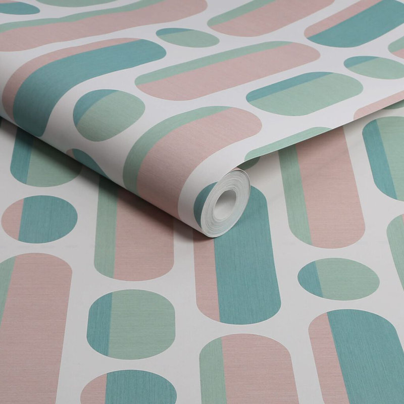 Envy Morse Geometric Wallpaper, White