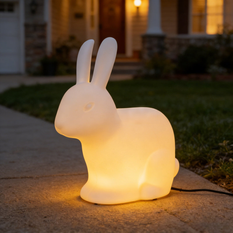 Lampe d'extérieur imperméable à DEL pour jardin avec lumière solaire H 18,9 po d'extérieur